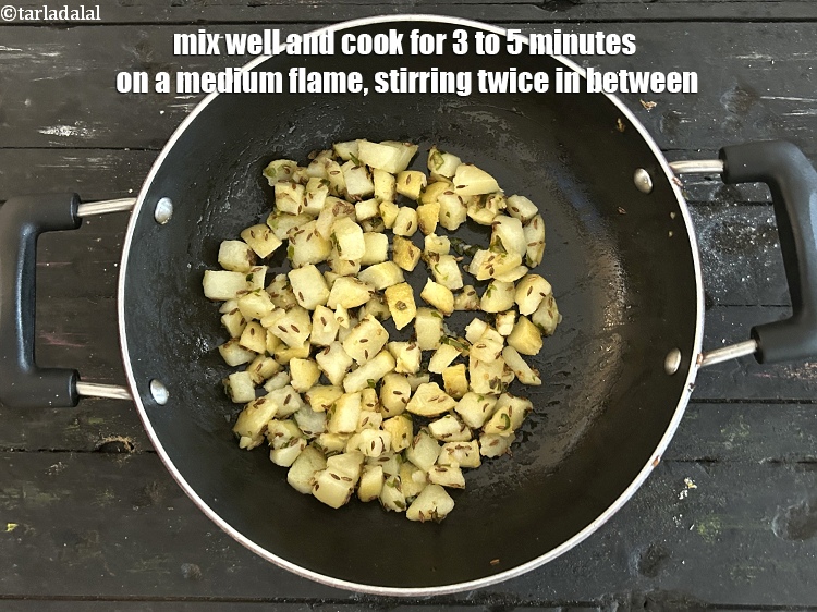 Step 21 – Mix well and cook for 3 to 5 minutes on a medium flame, stirring twice …