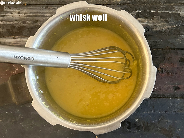 Step 22 – Whisk the dal well.