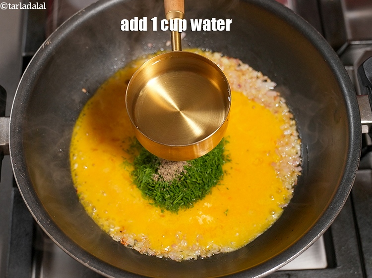 Step 21 – Add 1 cup water.