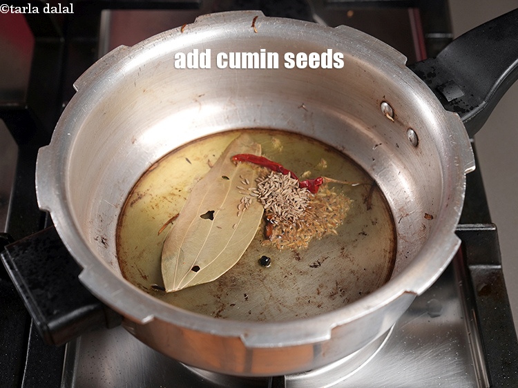 Step 21 – Add 1 tsp cumin seeds.