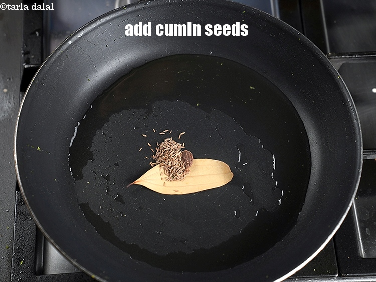 Step 21 – Add &frac12; tsp cumin seeds.