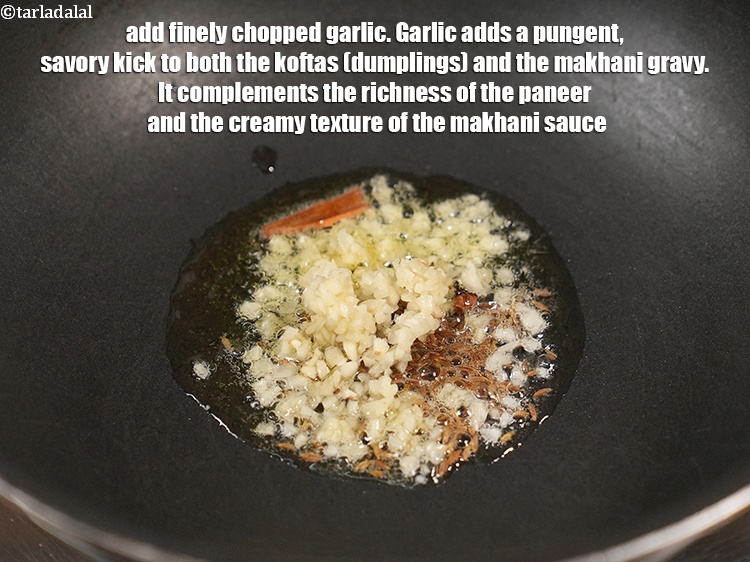 Step 21 – Add 2 tsp finely&nbsp;<a href="https://www.tarladalal.com/glossary-chopped-garlic-790i">chopped garlic (lehsun)</a>. Garlic adds a pungent, savory kick to both …
