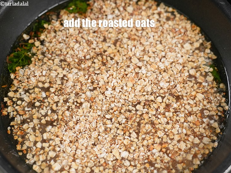 Step 21 – Add the roasted oats.
