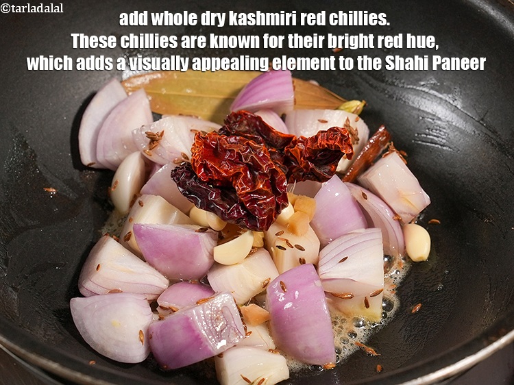 Step 21 – Add 2 <a href="https://www.tarladalal.com/glossary-whole-dry-kashmiri-red-chillies-kashmiri-mirch-kashmiri-lal-mirch-332i">whole dry kashmiri red chillies</a>. These chillies are known for their bright …