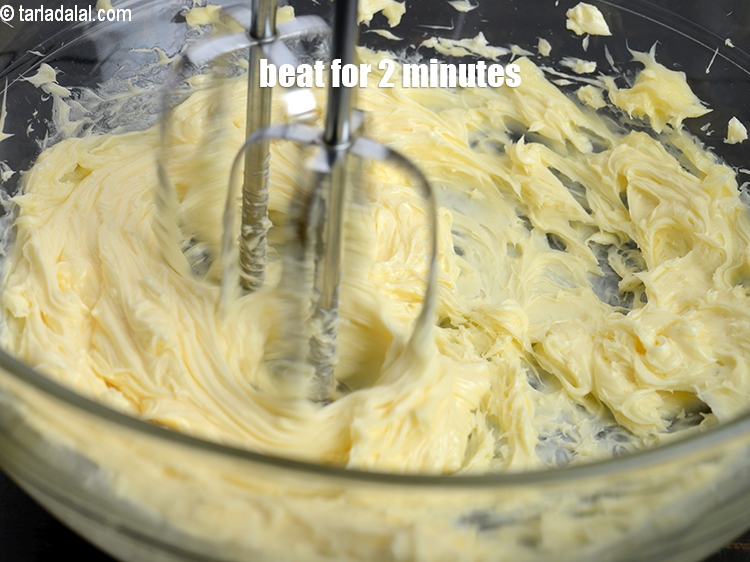 Step 23 – Beat for 2 minutes using an electric beater until it turns light and fluffy.
