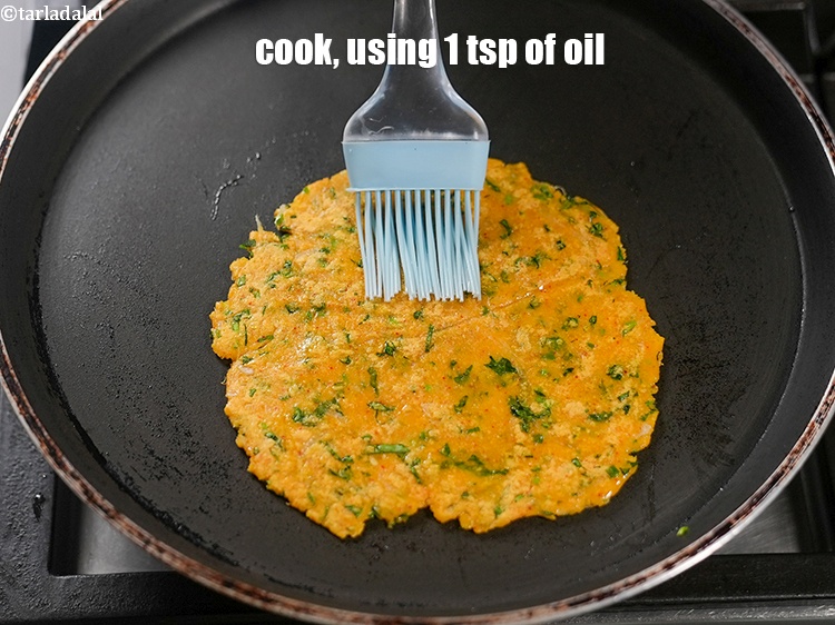 Step 21 – Cook, using 1 tsp of oil.