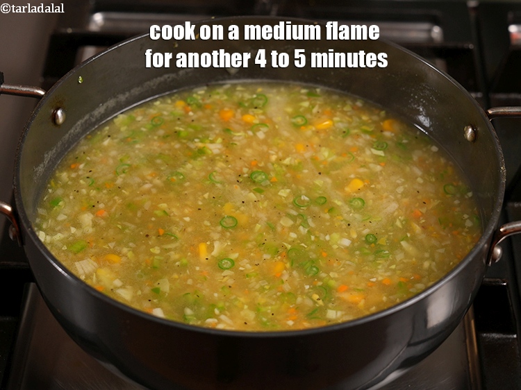 Step 21 – Cook on a medium flame for another 4 to 5 minutes, while stirring occasionally.