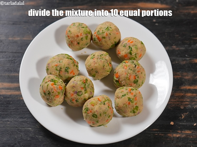 Step 21 – Divide the mixture into 10 equal portions.