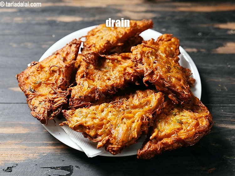 Step 22 – Drain on an absorbent paper.