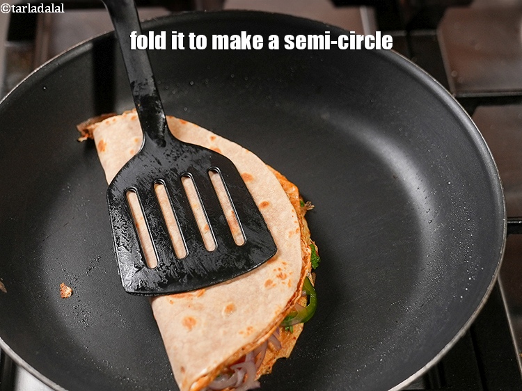 Step 21 – Fold it to make a semi-circle.