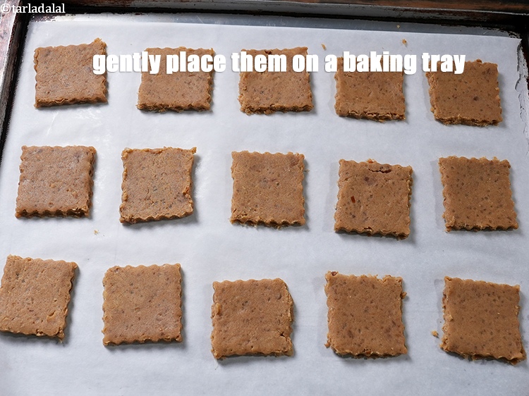 Step 21 – Gently place them on a baking tray (line the cookie sheet with greased proof paper).
