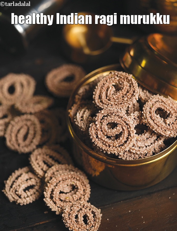 Step 21 – Cool and serve or store <strong>baked ragi chakli</strong> in an air-tight container.