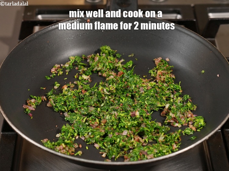 Step 22 – Mix well and cook on a medium flame for 2 minutes, while stirring occasionally.