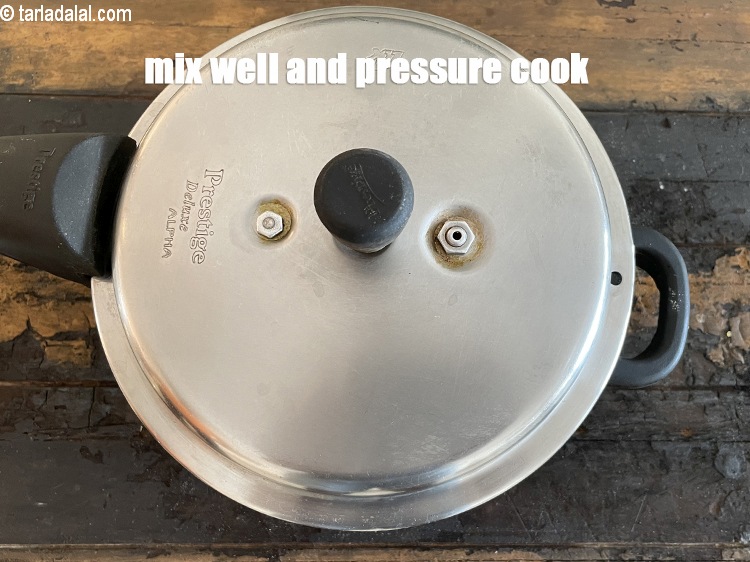 Step 22 – Mix well and pressure cook for 4 whistles.