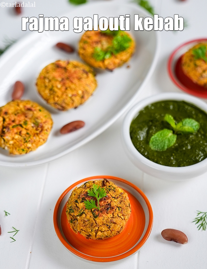 Step 21 – Serve<strong> rajma kebab</strong> hot with green chutney.