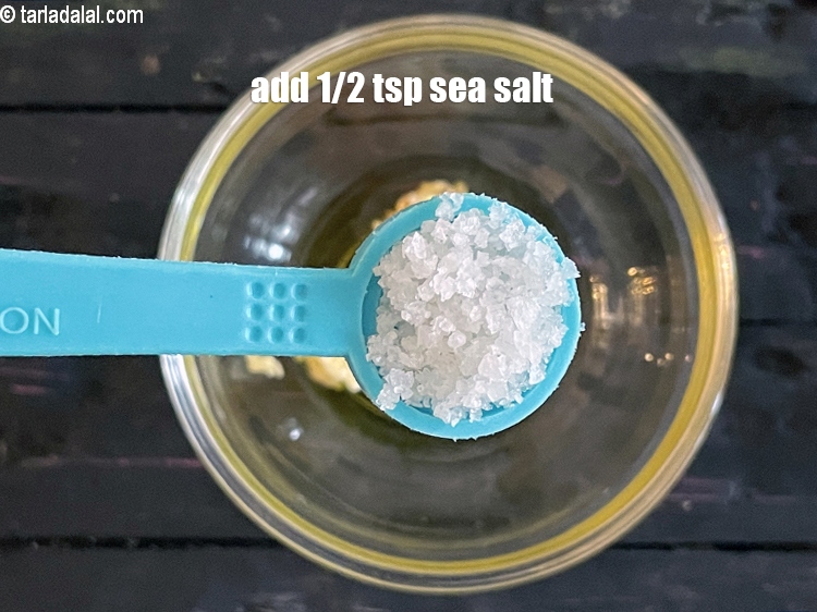 Step 21 – Add sea salt to taste. We added 1/2 tsp sea salt.
