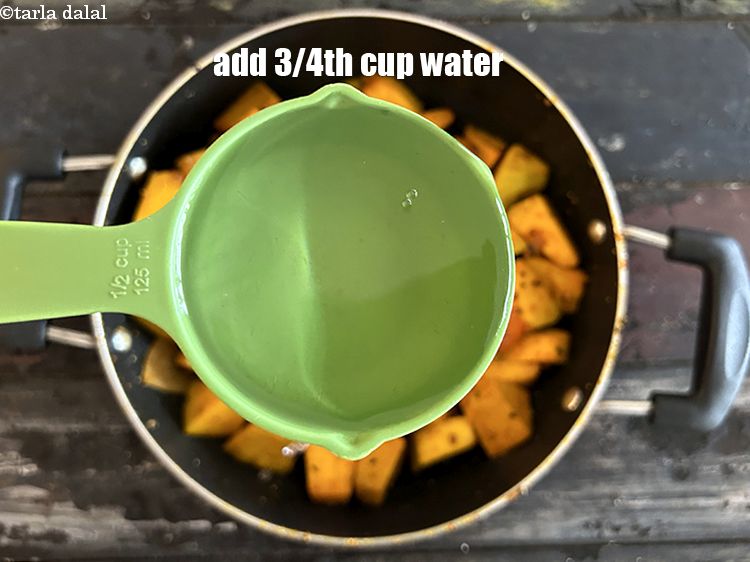 Step 21 – Add 3/4th cup water.