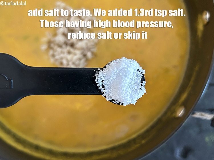 Step 41 – Add salt to taste. We added 1/3rd&nbsp;tsp salt. Those having high plood pressure reduce the …