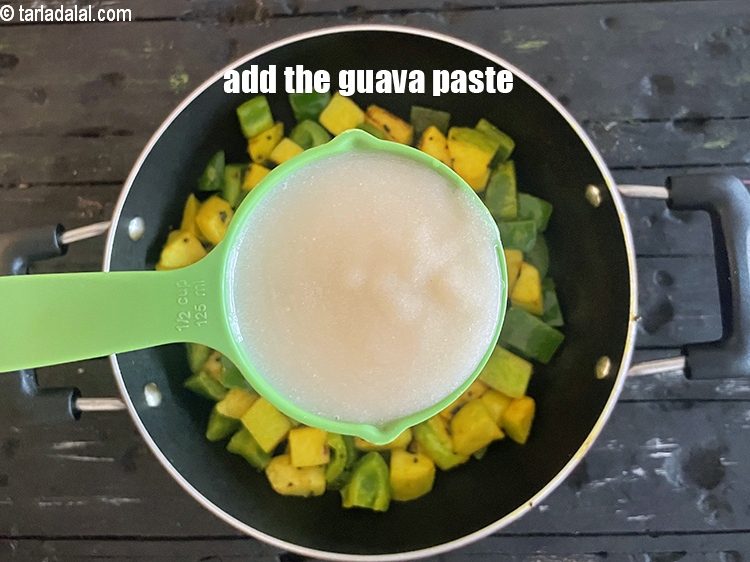 Step 23 – Add the <strong>1/2 cup</strong> guava paste.