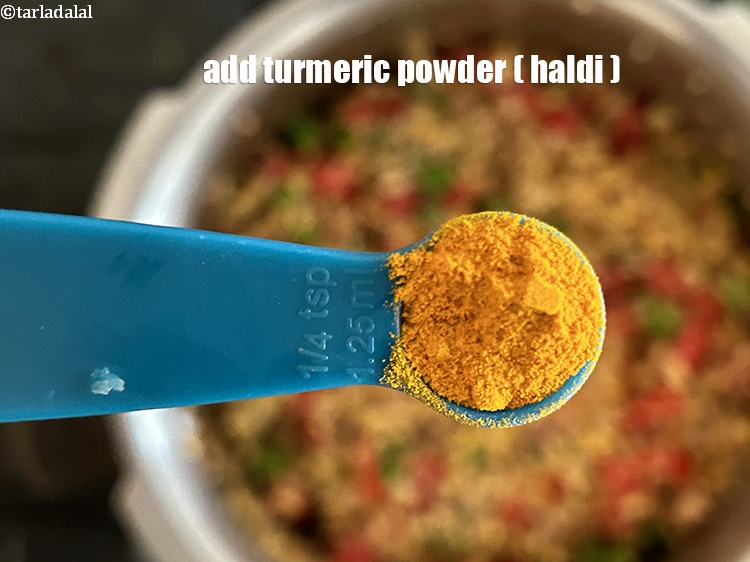 Step 24 – <html><head></head><body><p>Add&nbsp;1/4 tsp&nbsp;<a href="glossary-turmeric-powder-haldi-645i">turmeric powder (haldi)</a>.</p></body></html>