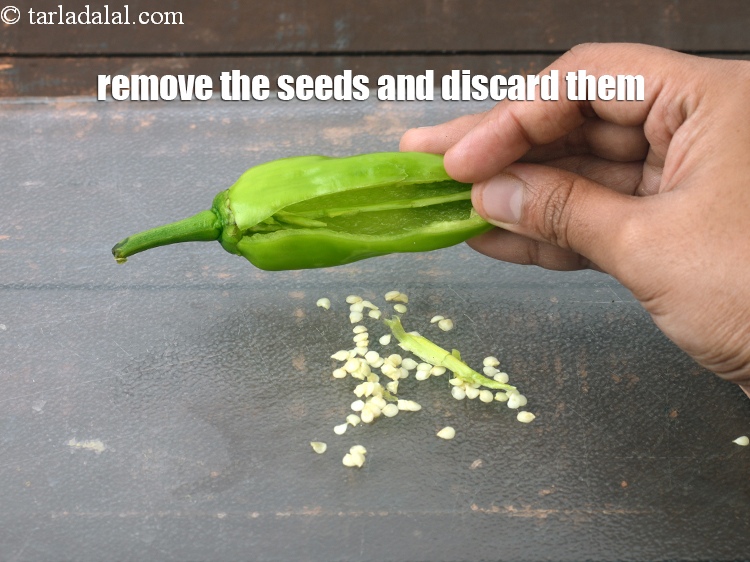Step 23 – Remove the seeds and discard them.
