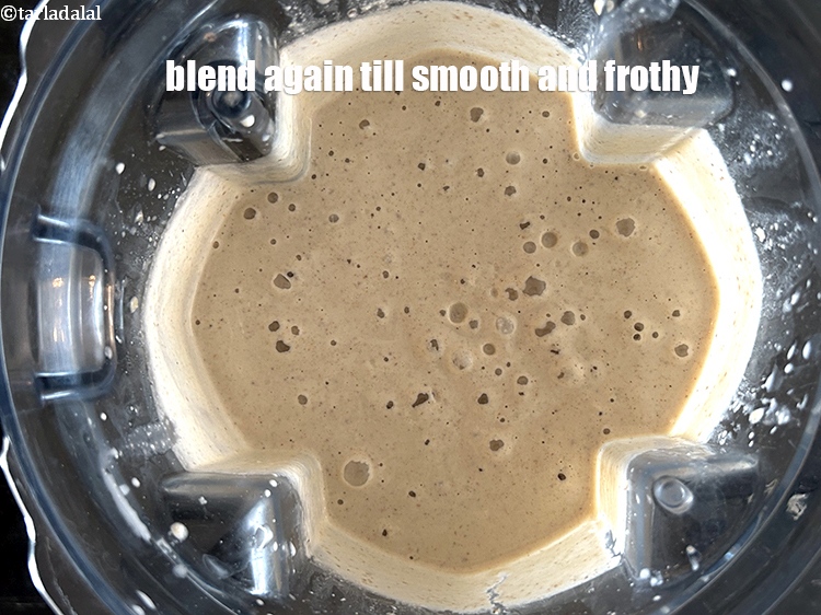 Step 22 – <html><head><meta charset="UTF-8"></head><body><p>Blend it again till smooth and frothy.&nbsp;<strong>This dry fruit milkshake</strong>&nbsp;is very rich in iron …