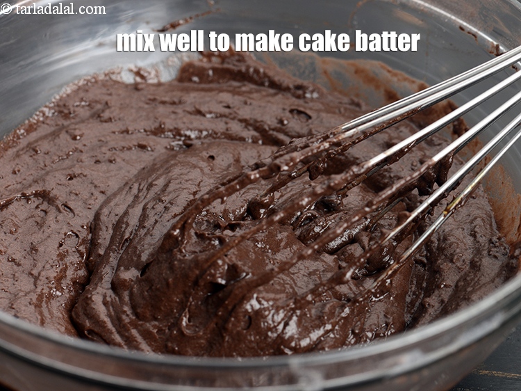 Step 21 – Mix well to make a cake batter.