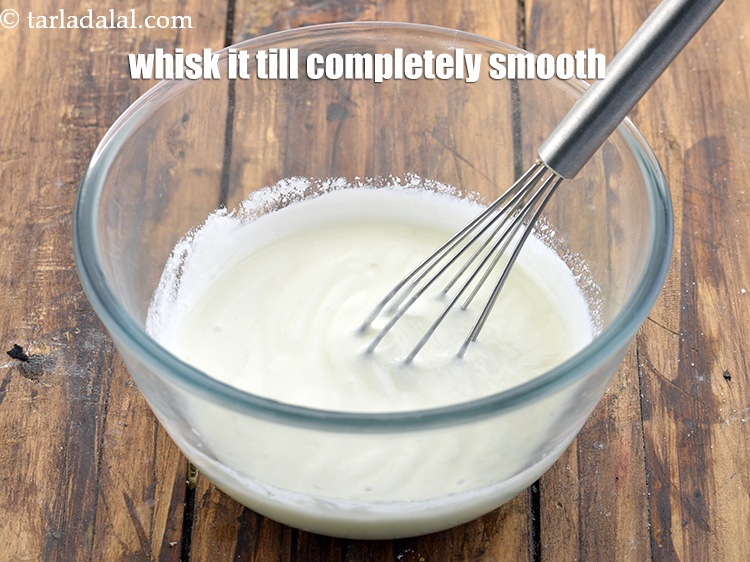 Step 21 – Whisk it till completely smooth and no lumps remain.