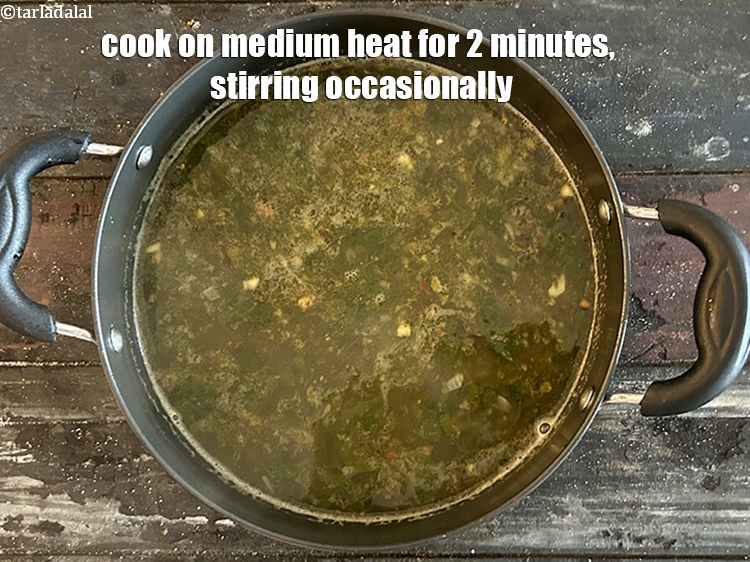 Step 30 – Cook on a medium flame for 2 minutes, while stirring occasionally.
