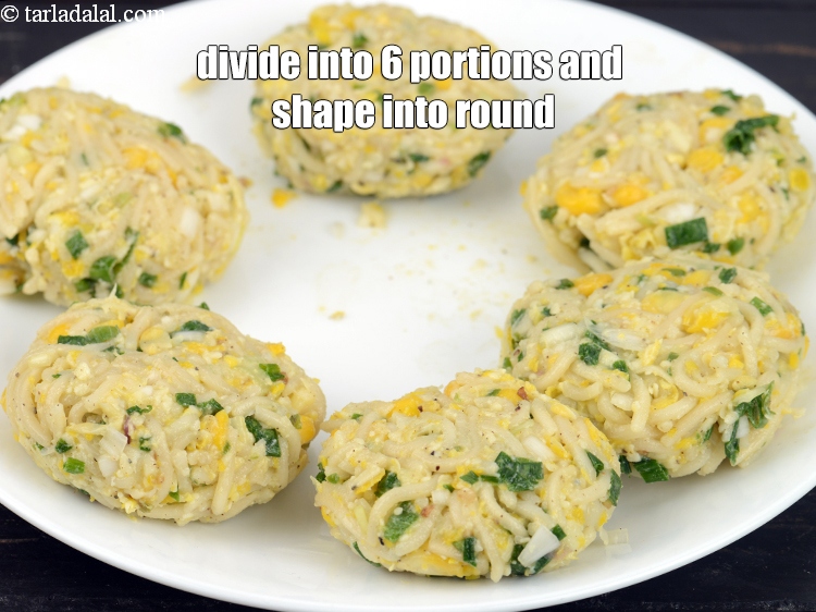 Step 22 – Divide the mixture into 6 equal portions and shape each portion into a circle of …