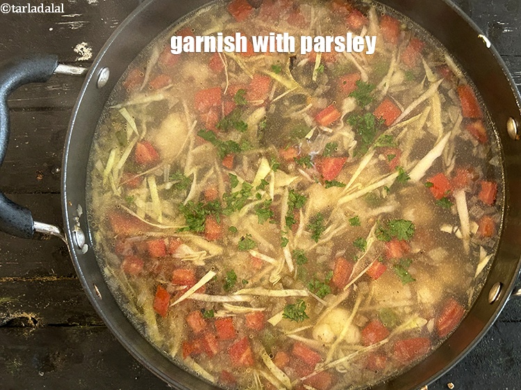 Step 22 – Garnish&nbsp;with parsley.