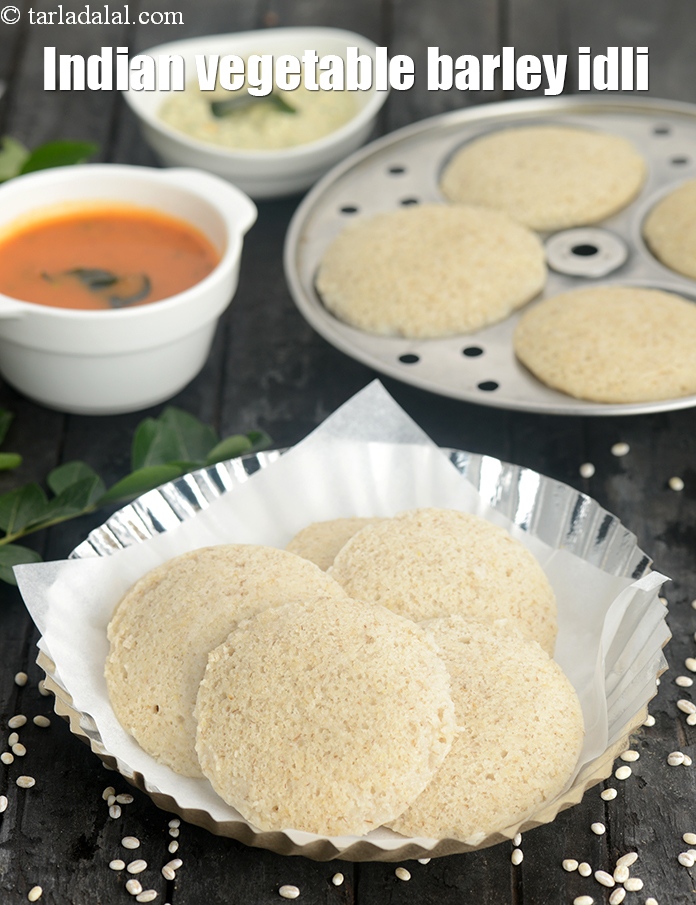 Step 21 – Serve <strong>barley idli recipe | Indian vegetable barley idli | healthy barley idli for breakfast …