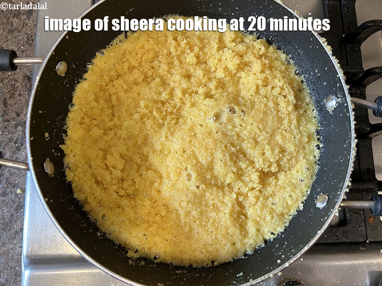 स्टेप 21 – छवि 3 - शीरा पकाने के 20 मिनट बाद ली …