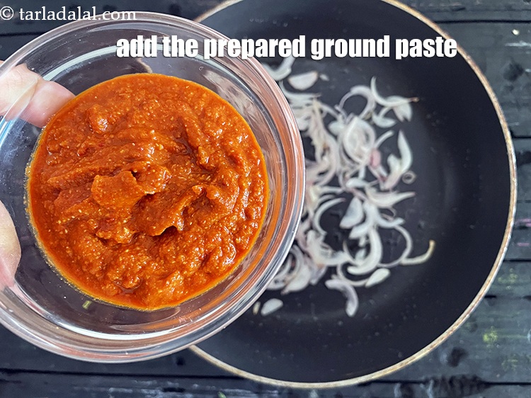 Step 29 – Add the prepared ground paste.