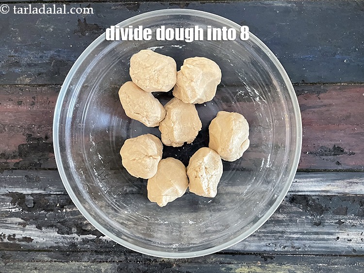Step 23 – Divide the dough into 8 equal portions.