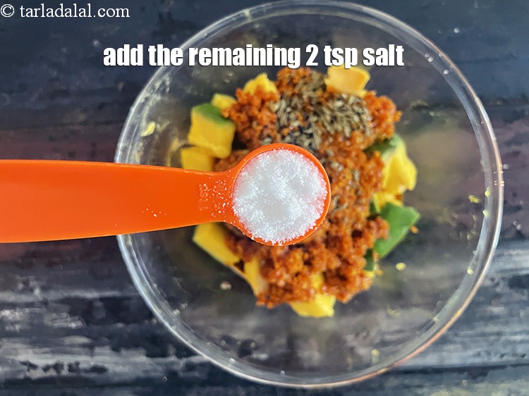 Step 29 – Add the remaining 2 tsp of salt.