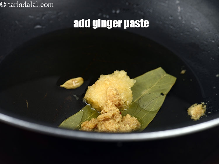 Step 21 – Add 1 tsp <a href="https://www.tarladalal.com/glossary-ginger-paste-adrak-ki-paste-457i">ginger (adrak) paste</a>.