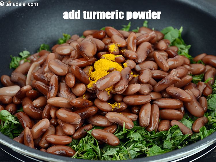 Step 22 – Add &frac14; tsp&nbsp;<a href="https://www.tarladalal.com/glossary-turmeric-powder-haldi-645i">turmeric powder (haldi)</a>.