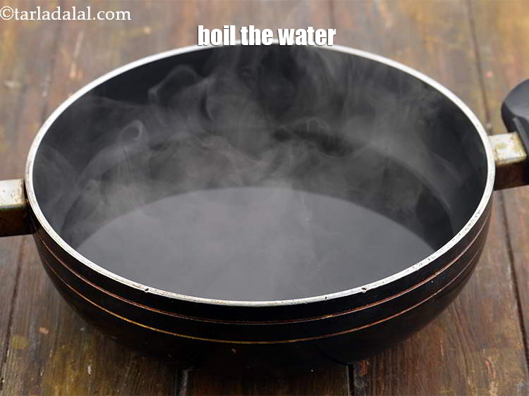 Step 5 – <meta charset="UTF-8" />Boil 2 cups of water in a deep non-stick pan and let it …