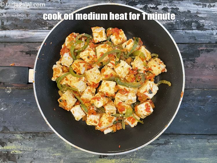 Step 28 – Cook on a medium flame for 1 minute.