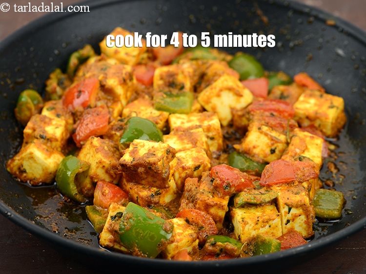 Step 22 – Cook on a medium flame for 4 to 5 minutes, while tossing occasionally. Keep aside.&nbsp;