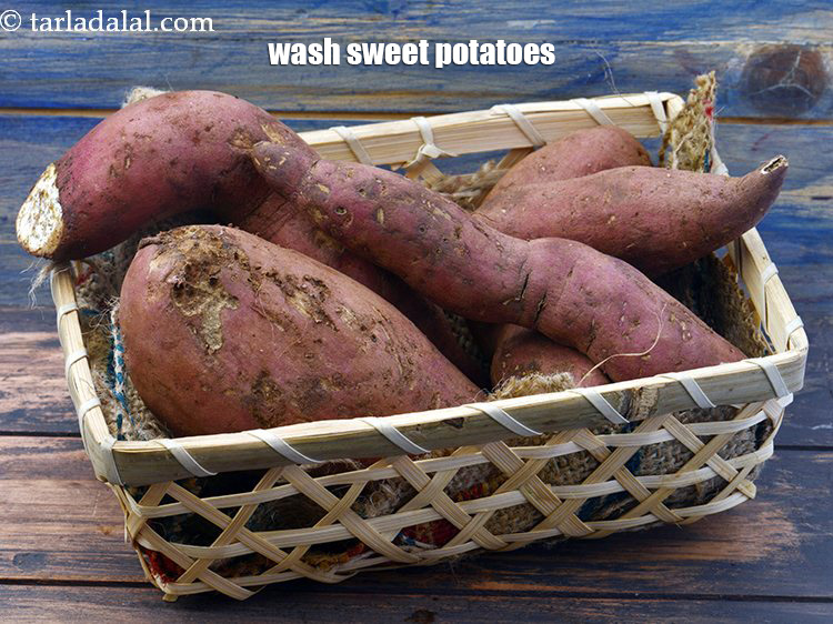Step 12 – Wash sweet potato thoroughly in enough water.