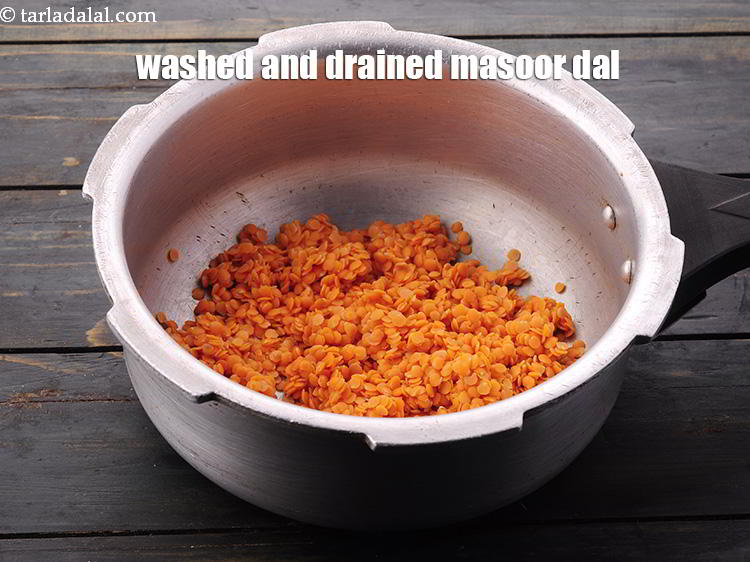 Step 9 – To make <strong>chawli masoor dal recipe | healthy amaranth leaves dal with lentil | Indian …