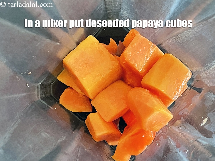 Step 8 – To make <strong>papaya coconut drink recipe | Indian coconut papaya summer drink | healthy&nbsp;papaya coconut …