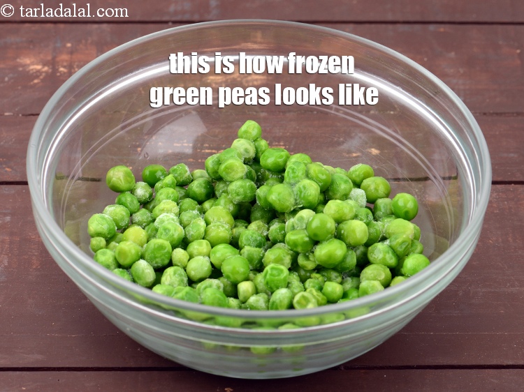Step 13 – This is how frozen green peas looks like.