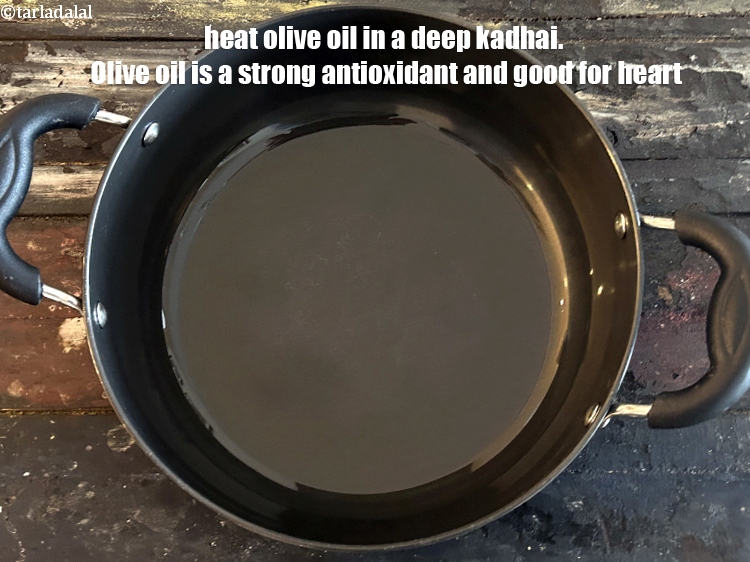 Step 35 – To make butter bean soup, heat&nbsp;1 tbsp&nbsp;<a href="glossary-olive-oil-451i">olive oil</a>&nbsp;in a deep kadhai.&nbsp;Olive oil is a&nbsp;<a …