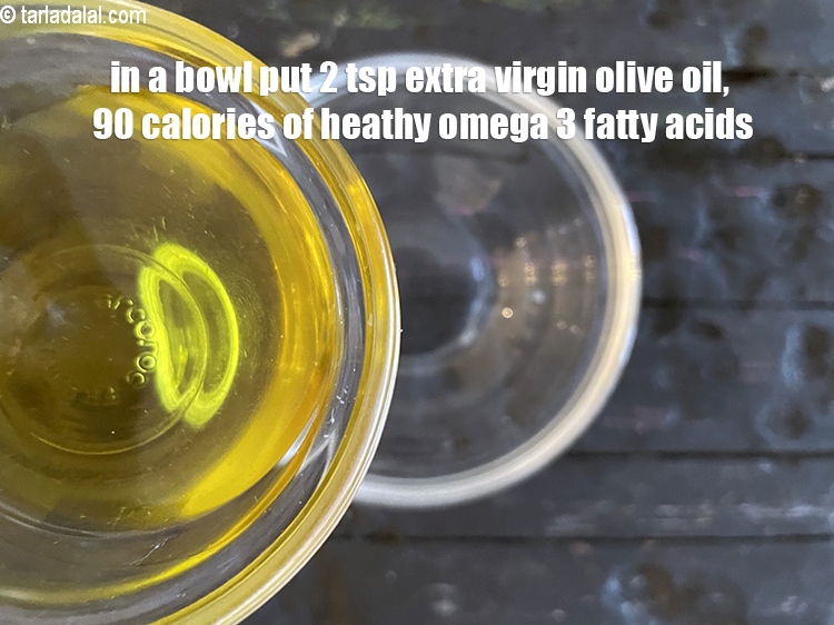 Step 16 – <meta charset="UTF-8" /> In a bowl put 2<strong>&nbsp;tsp</strong>&nbsp;extra virgin olive oil or olive oil.&nbsp;<meta charset="UTF-8" …