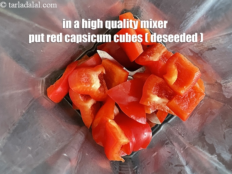 Step 5 – <meta charset="UTF-8" /> To make&nbsp;<strong>red capsicum, carrot and apple juice recipe |&nbsp;&nbsp;Indian red bell pepper …
