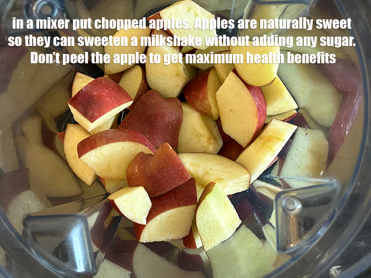 Step 6 – To make <strong>apple cinnamon milkshake recipe | healthy Indian apple cinnamon milkshake &nbsp;| seb dalchini …