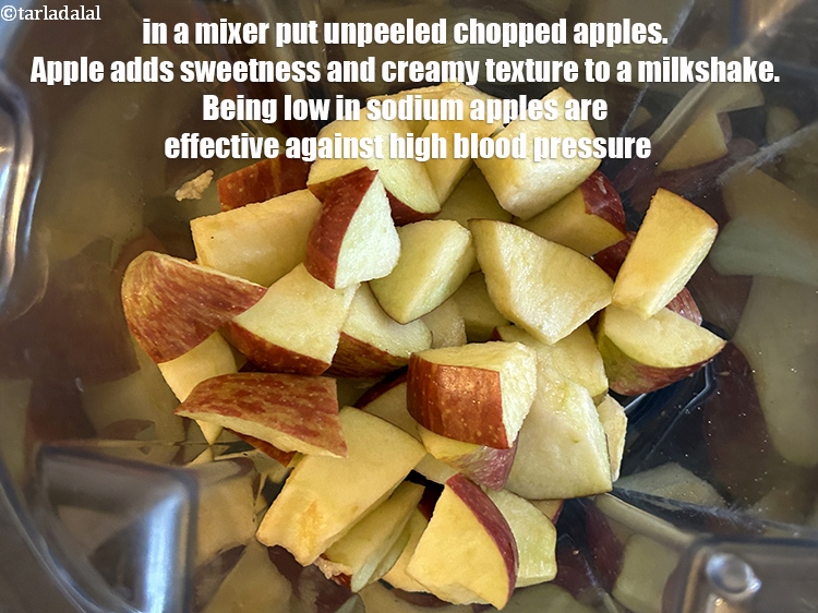Step 19 – <meta charset="UTF-8" />In a mixer put&nbsp;2 1/2 cups&nbsp;<a href="glossary-apple-cubes-57i">apple cubes</a>.&nbsp;Apples add sweetness, tartness, and a …